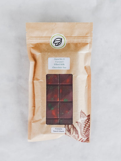Pistachio and Caramel Filled Bar