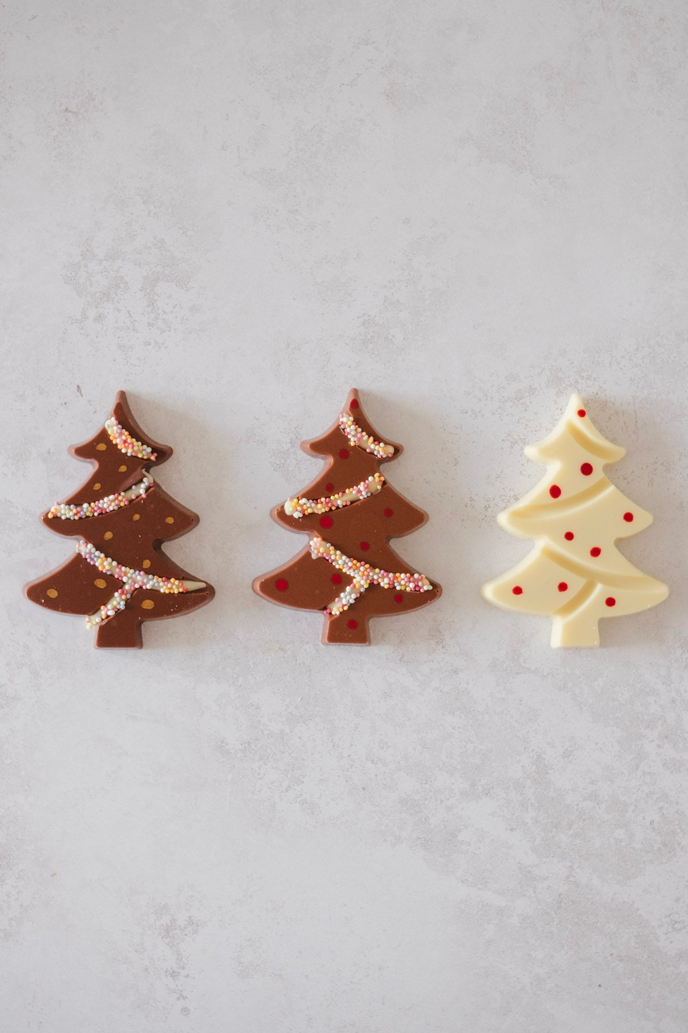 Solid Chocolate Christmas Trees